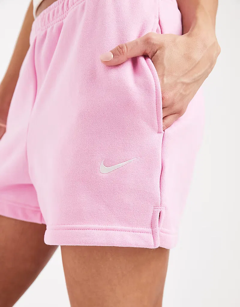 Флисовые шорты Nike Studio Fleece 4 дюйма, розовые