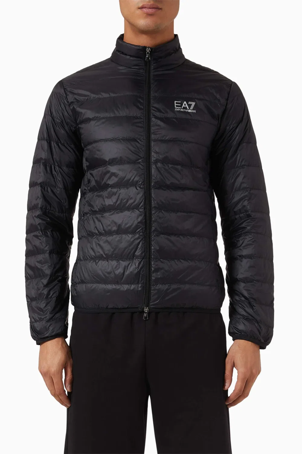 Куртка стеганая из нейлона Emporio Armani, черный