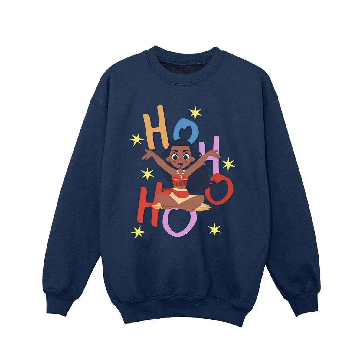Свитшот с принтом Ho ho ho Moana, Navy — фото 2