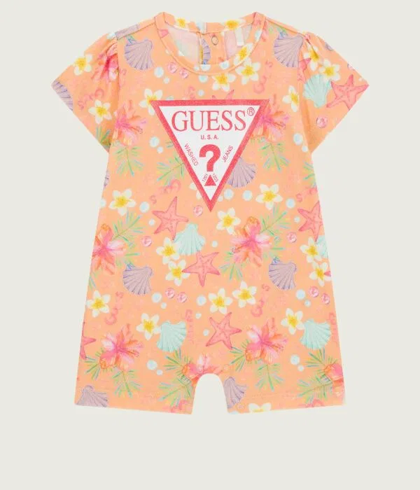 Детское боди для девочек Regular Fit Guess, Arancione