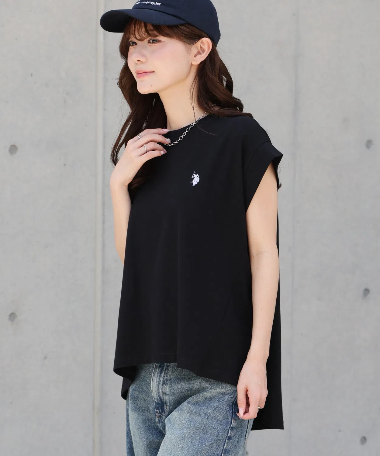 Женская футболка с принтом French Sleeve U.S. POLO ASSN., Pink — фото 4