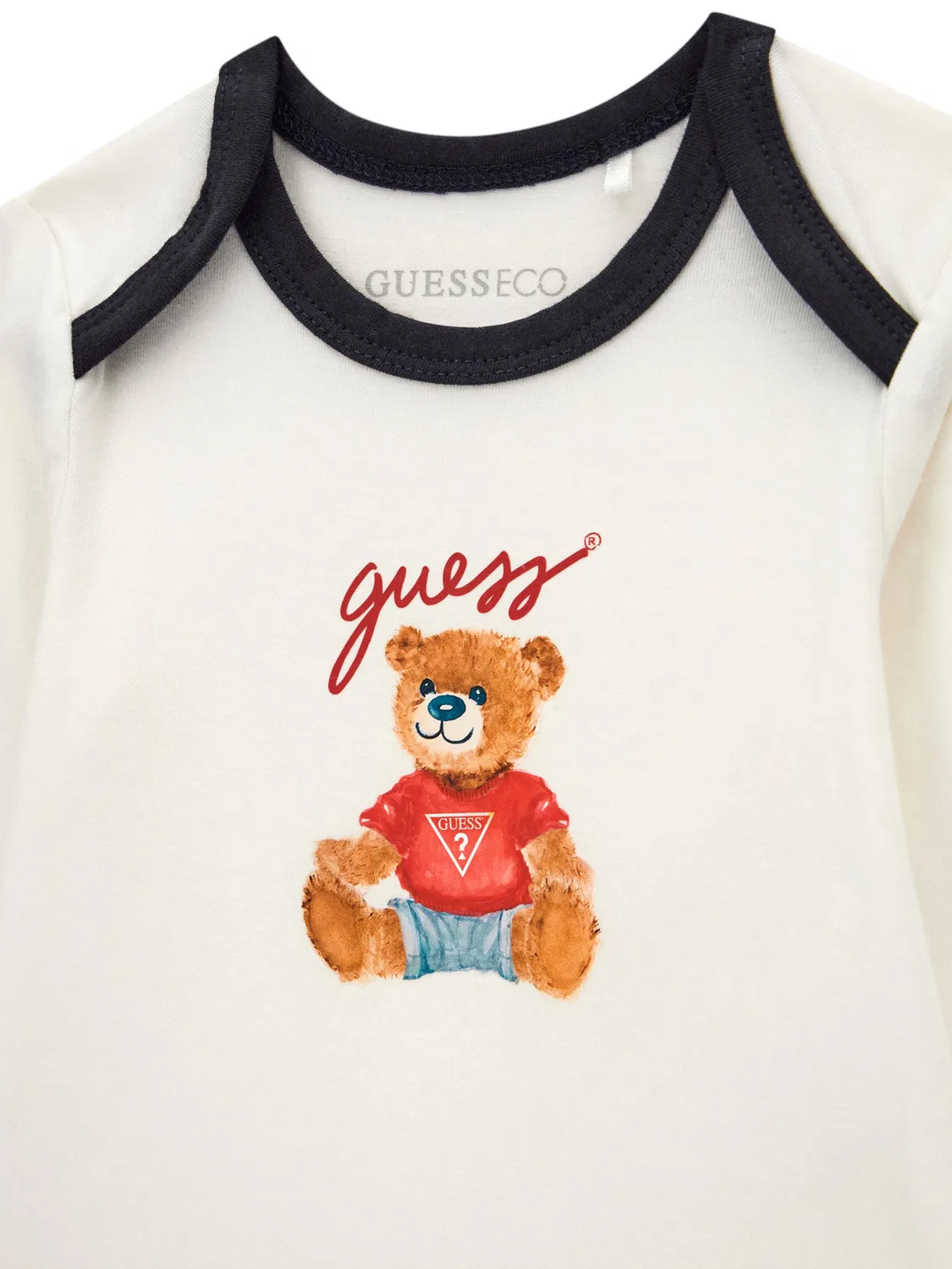Комплект из боди, брюк и носков для мальчика Guess, темно-синий — фото 3