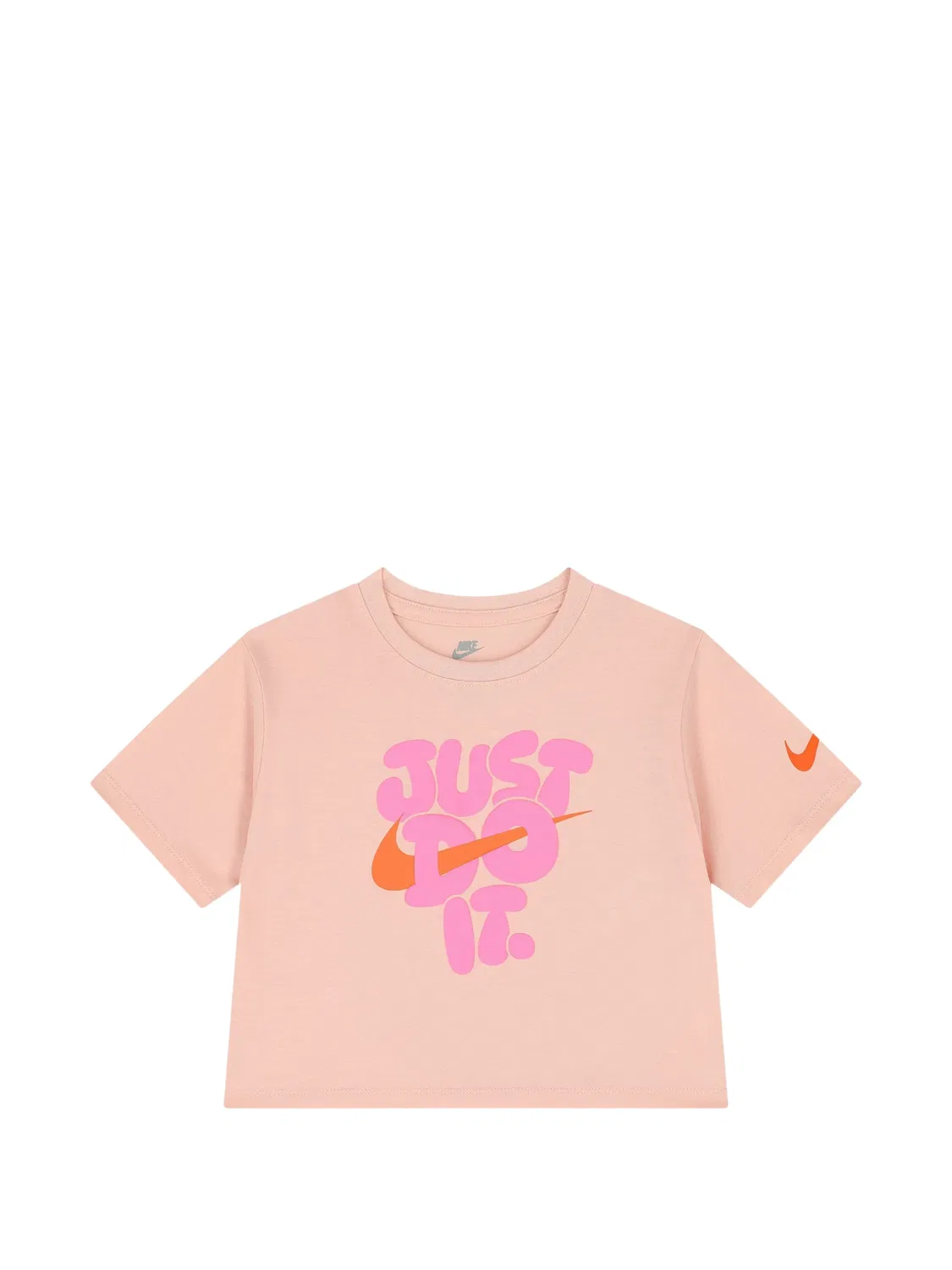 Комплект из футболки и шортов с логотипом Nike Kids, розовый — фото 3
