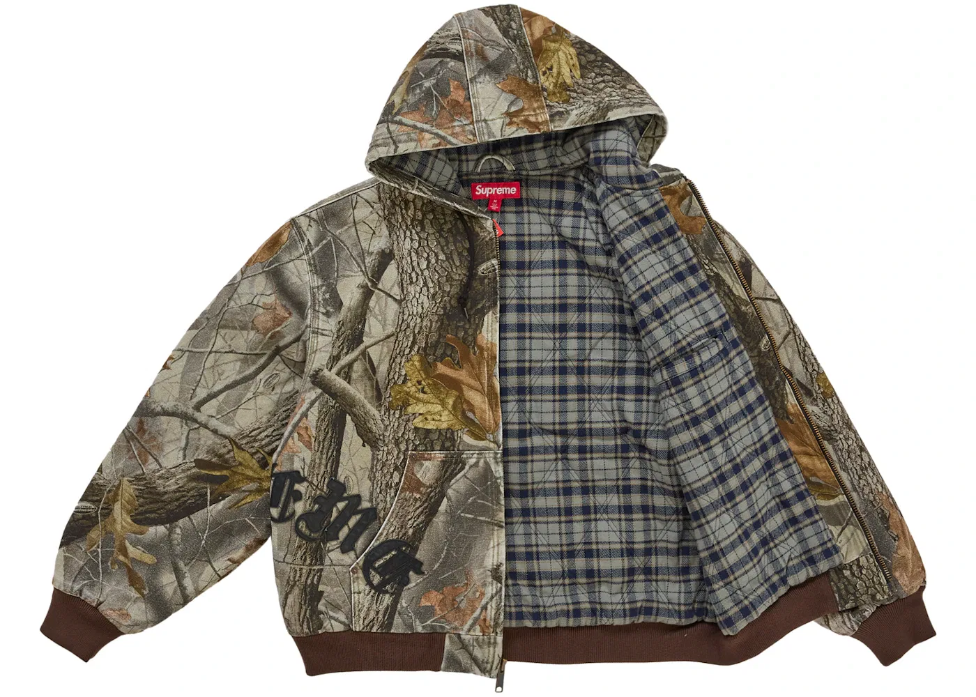 Мужская куртка с капюшоном и кожаными аппликациями Realtree Hardwoods Camo Supreme, цвет Realtree Hardwoods Camo — фото 2