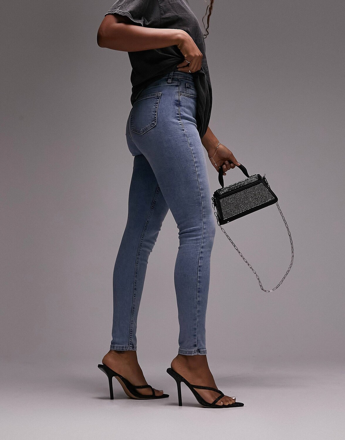 

Выбеленные джинсы Topshop Hourglass Jamie