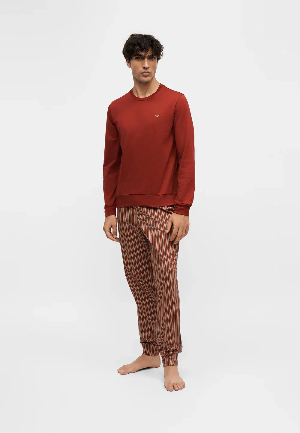 Пижама с манжетами Emporio Armani, Red
