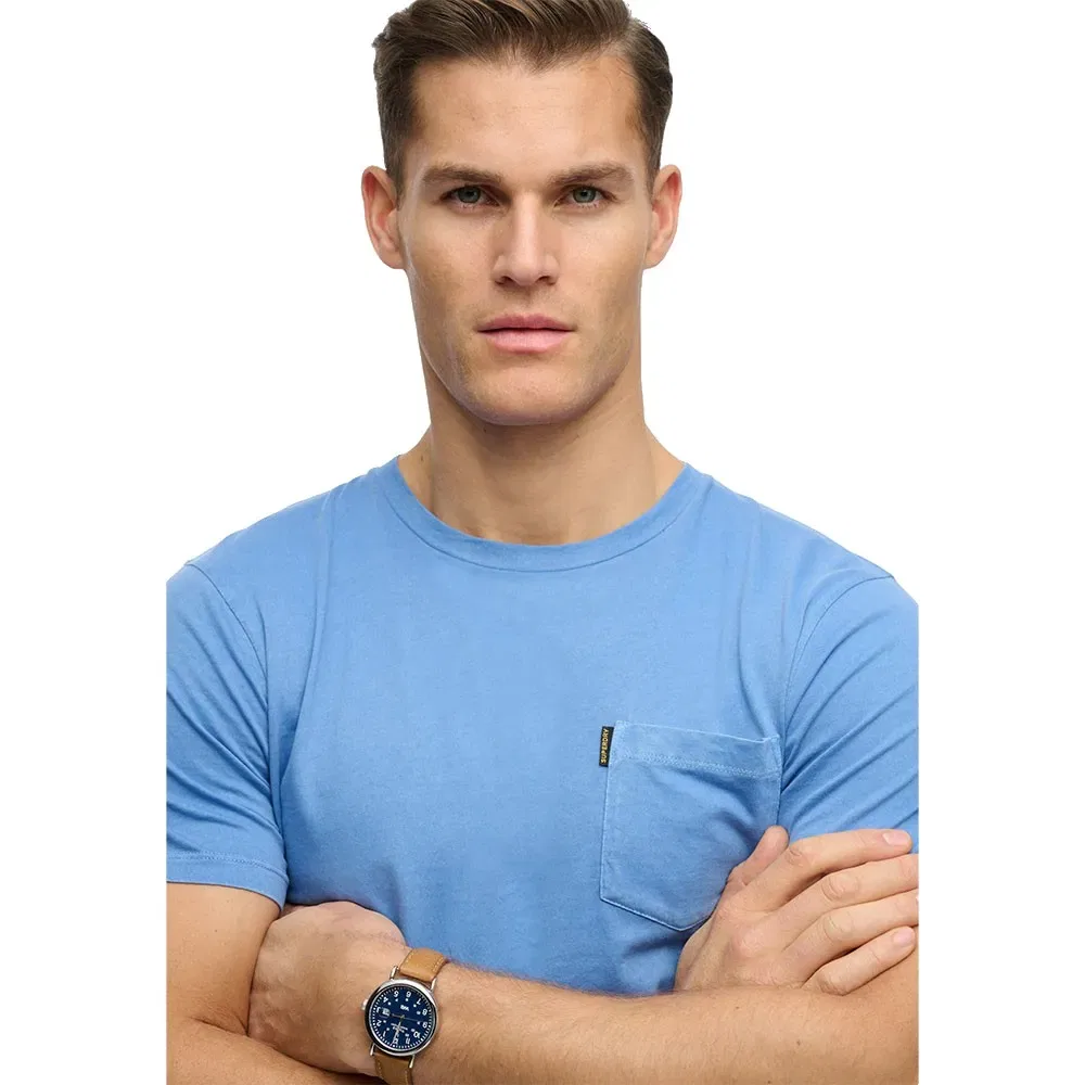 Футболка с коротким рукавом и карманом Classic Essential Superdry, синий — фото 3