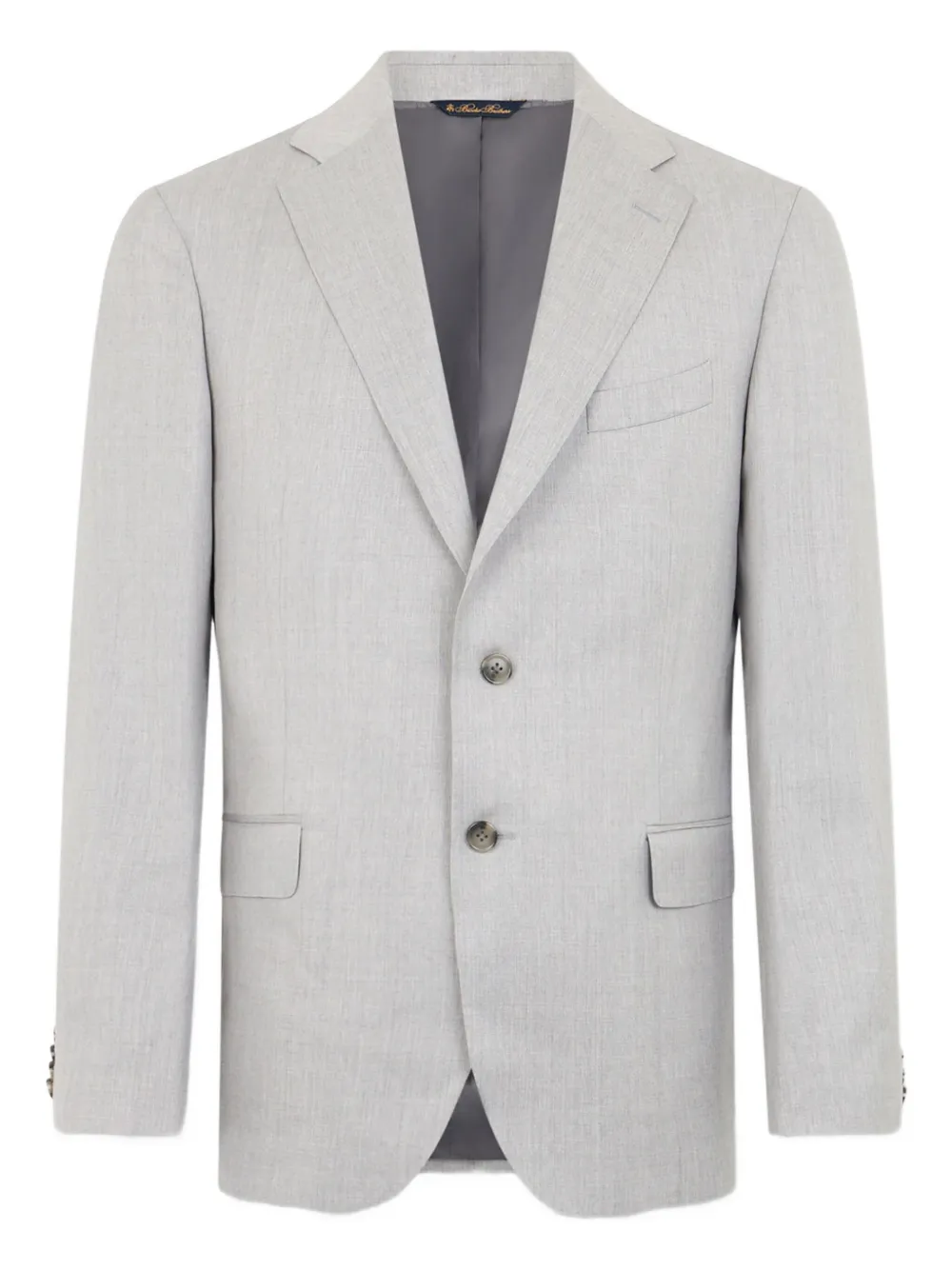 

Однобортный пиджак из вирджинской шерсти Brooks Brothers, серый