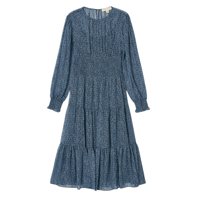 

Женское платье с длинными рукавами MICHAEL KORS, светло-голубой