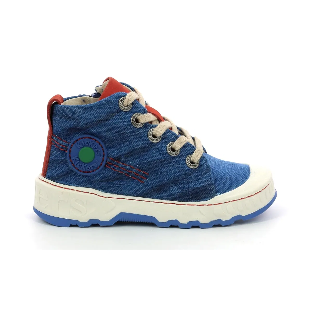 Детские кроссовки для мальчиков с принтом Kickrup Kickers, Red Blue — фото 2