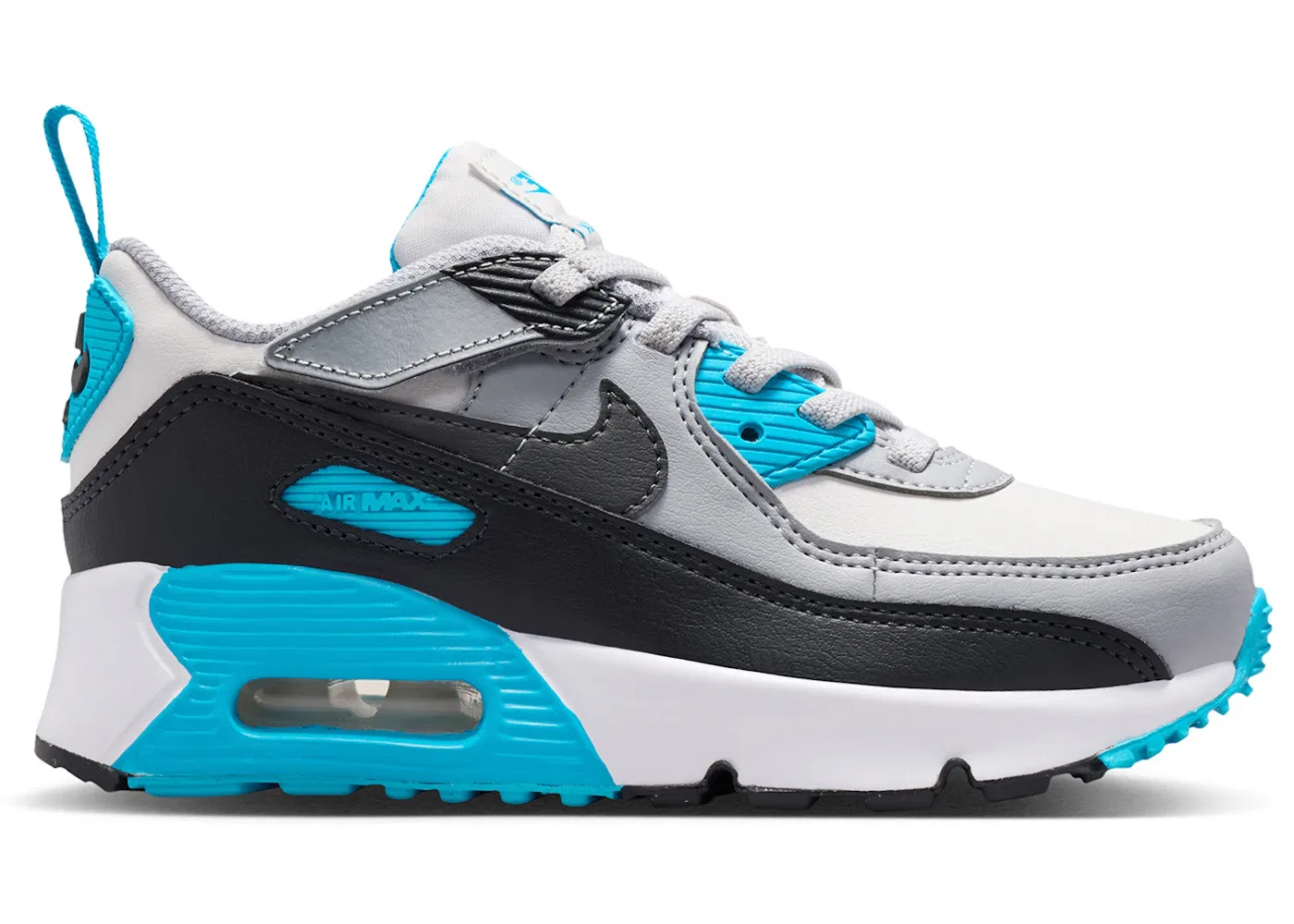 Детские кроссовки Lifestyle с системой EasyOn Nike Air Max 90 EasyOn Nike, Platinum Tint/Blue Lightning/Wolf Grey/Iron Grey