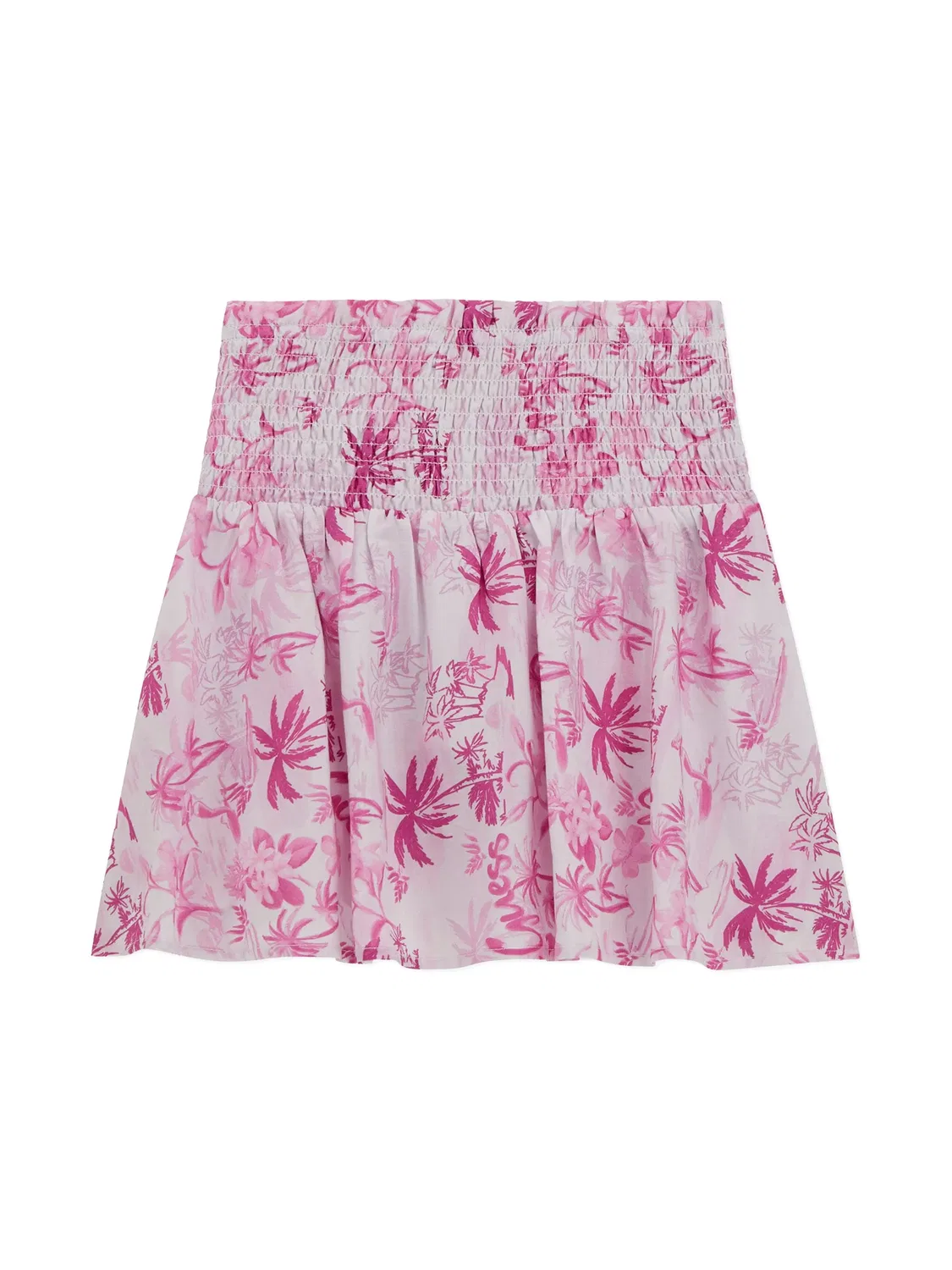 GUESS Мини-юбка Palm Tree розовая — фото 3