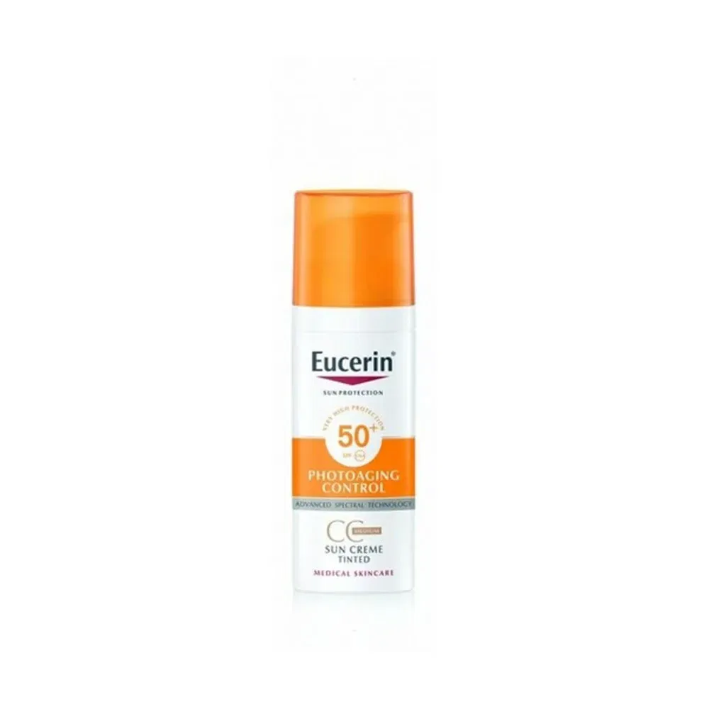 Солнцезащитный крем Anti-Age SPF50 Eucerin, прозрачный