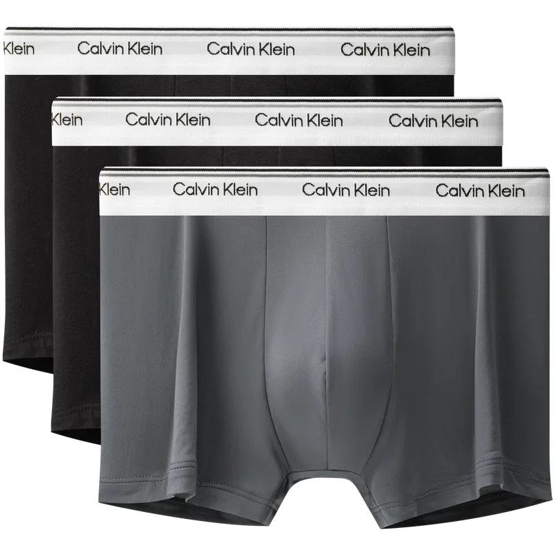 Мужские боксеры-слипы Calvin Klein, Navy Blue/Lake Blue/Heather Gray — фото 3