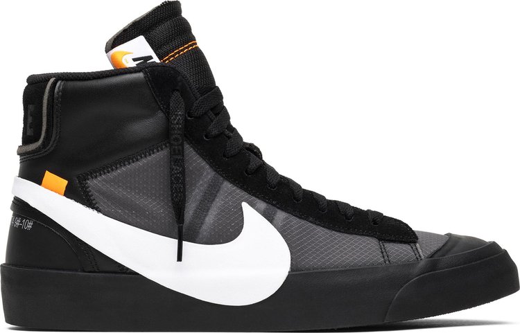 Кроссовки Nike Off-White x Blazer Mid 'Grim Reapers', черный - фото