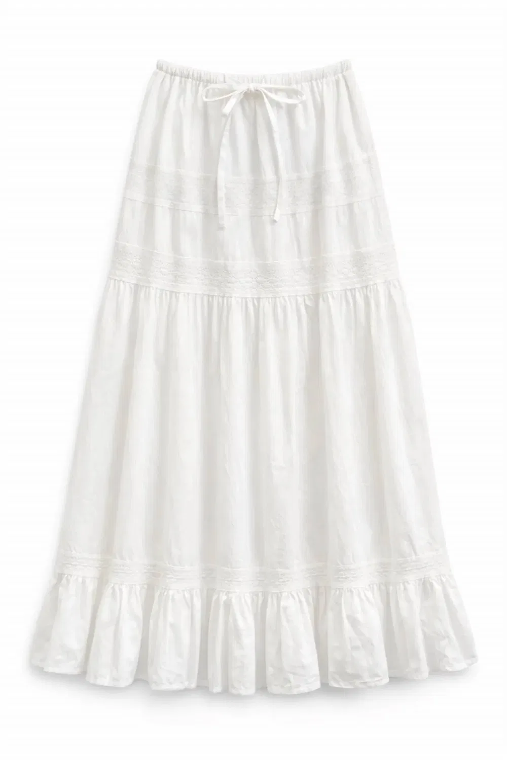 Детская юбка макси с кружевной отделкой Sofie Skirt KatieJnyc, White — фото 2