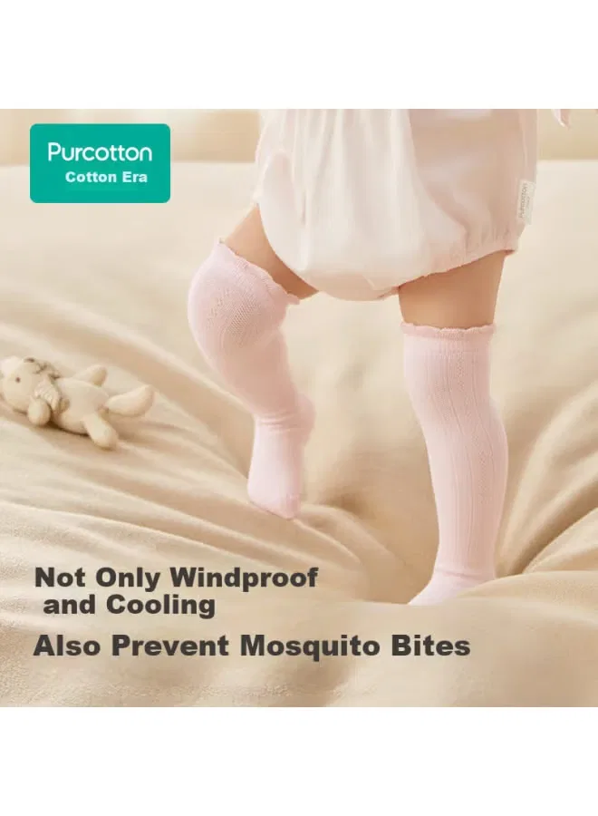 Носки детские новорожденные хлопковые высокие Purcotton — фото 2