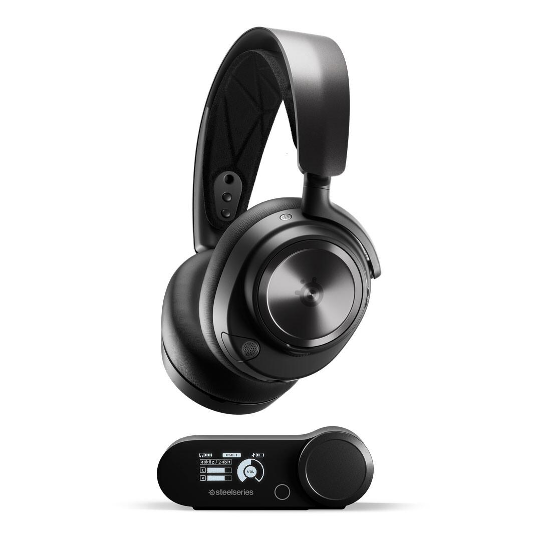 

Наушники игровые беспроводные SteelSeries Arctis Nova Pro Wireless, черный