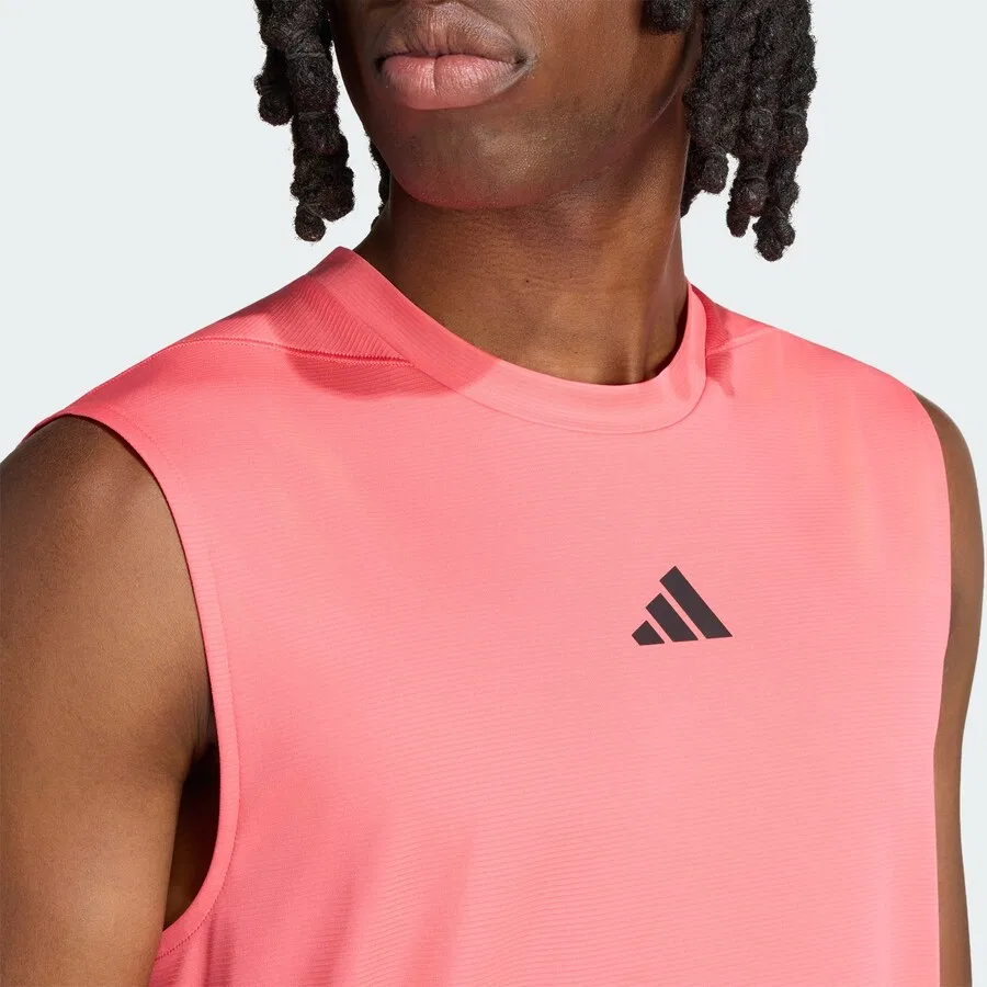 Спортивная футболка ADIDAS PERFORMANCE Performance Shirt 'D4T Power' розового цвета — фото 3