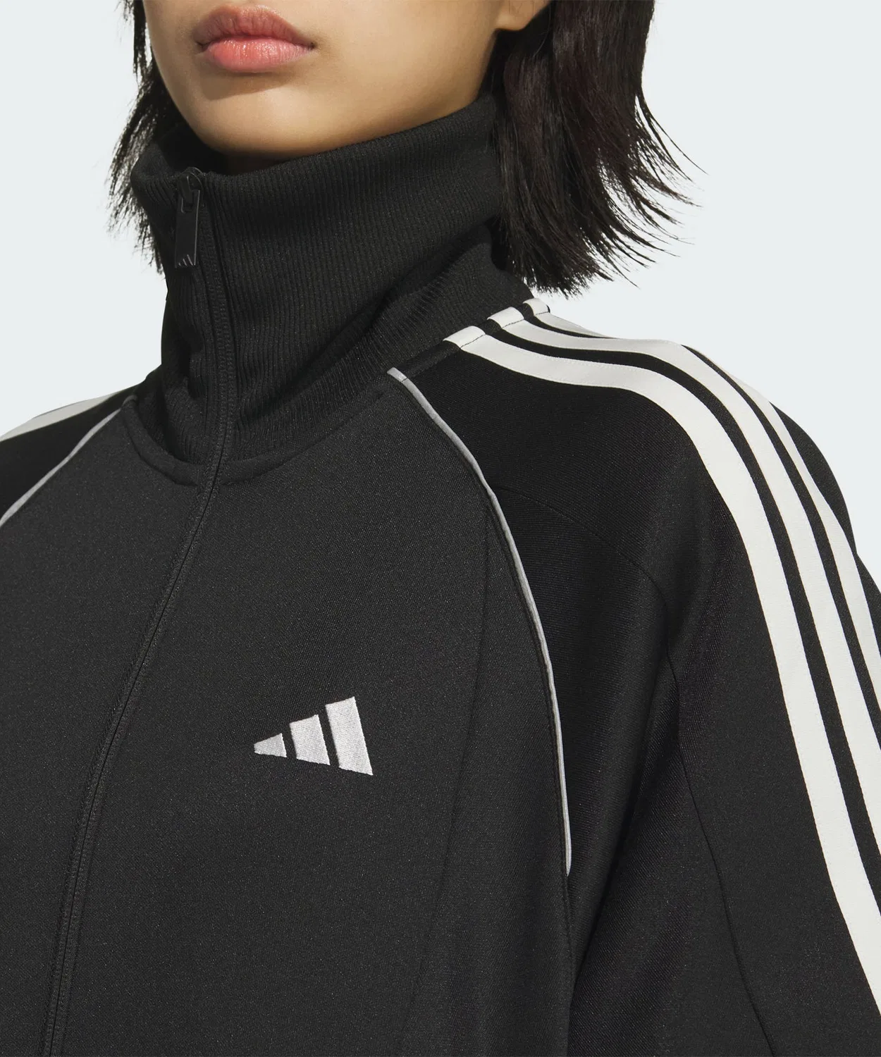 Женская куртка-трактор с принтом Stadium Chrome Adidas, Черный — фото 4