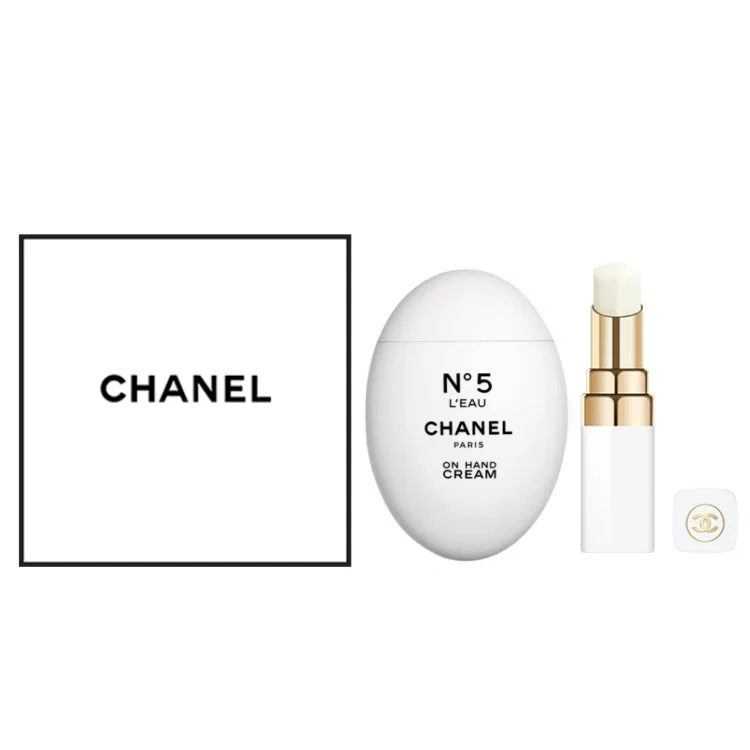 Набор для ухода за кожей губ и рук Miss Cocoa, CHANEL, 3 г + 50 мл