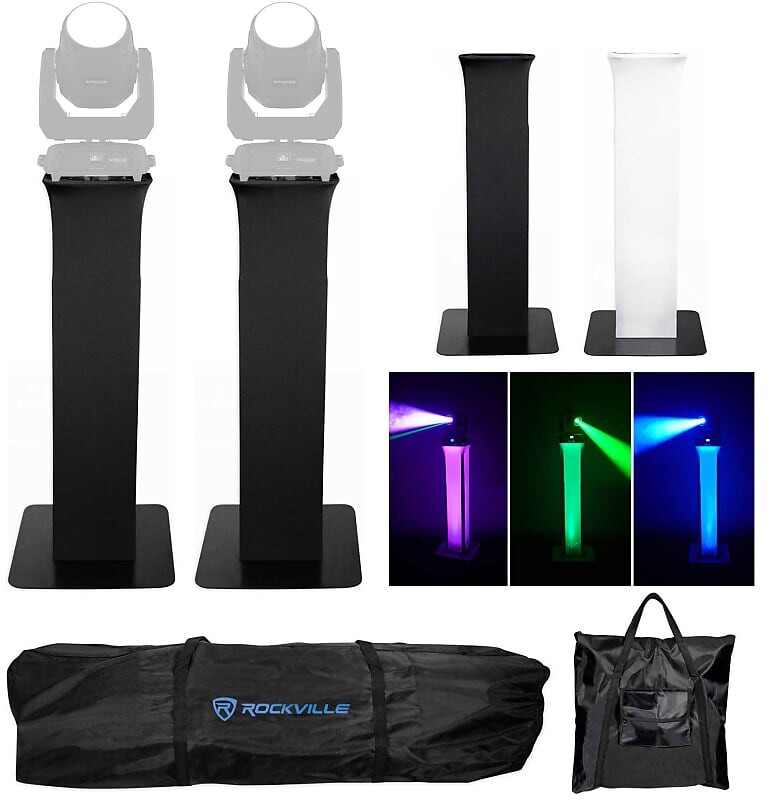 

2 подставки для тотемов + черные + белые сетки для 2 ламп Chauvet Intimidator Beam 355 IRC Rockville (2) RTP32B Beam 355 IRC