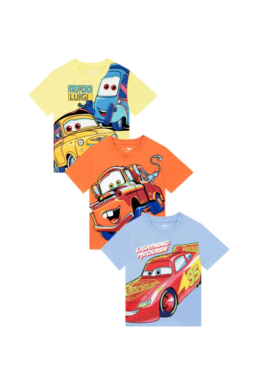 Набор футболок Cars 3 Pack, Disney, мультиколор