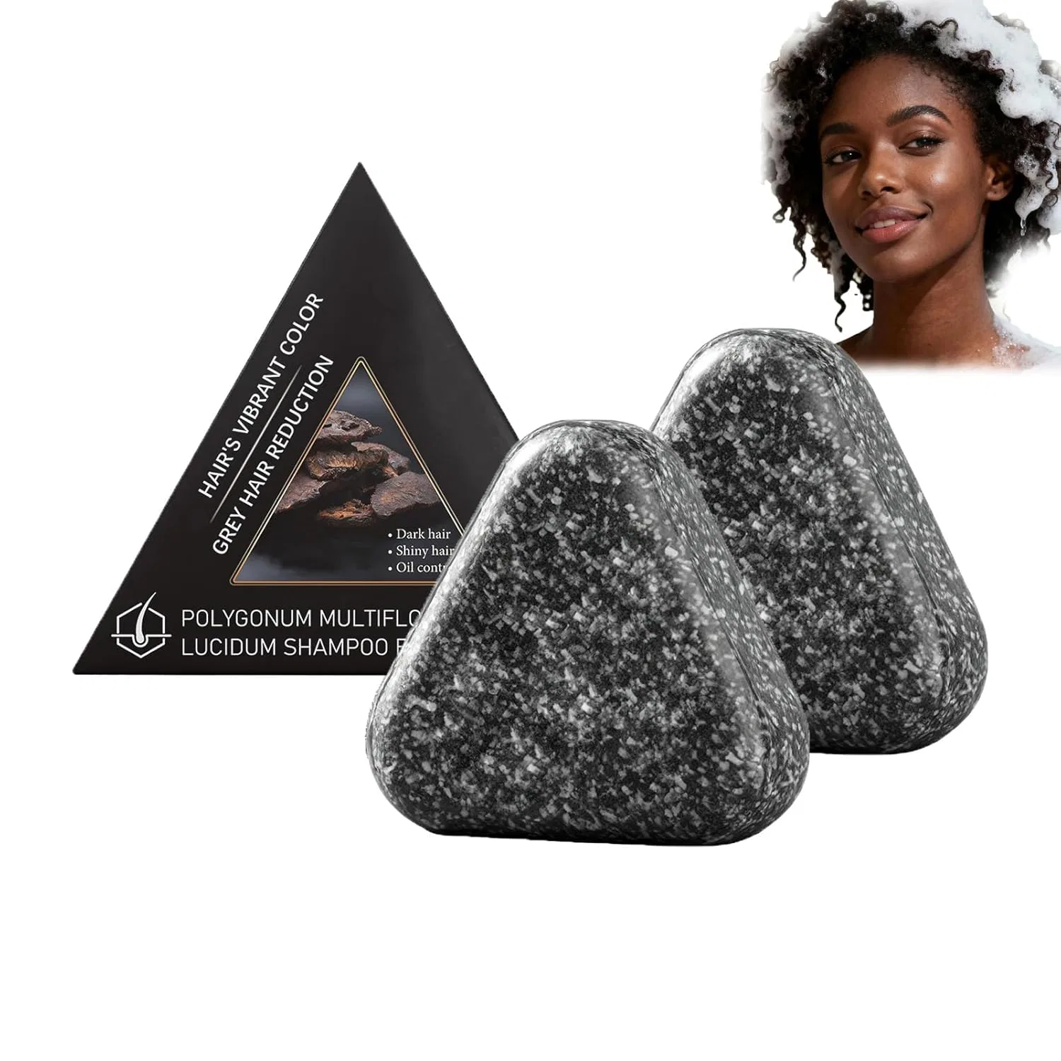 Шампунь-мыло твердое Polygonum Multiflorum, ZLHHRZJX, 2 шт, 120 г, Pack of 2
