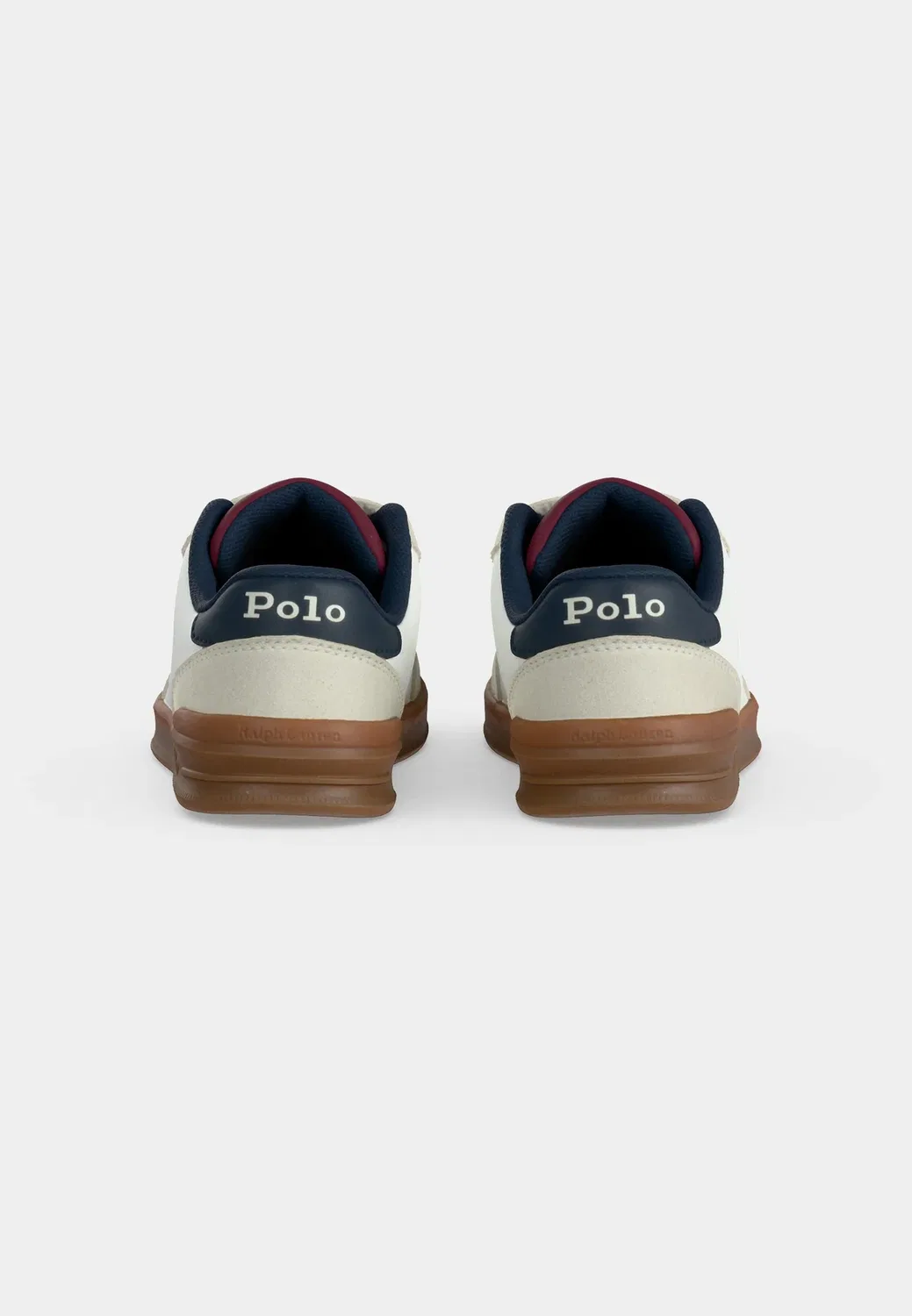 Детские кроссовки Hollis Polo Ralph Lauren, Paper White/Grey/Dark Red/Navy — фото 4