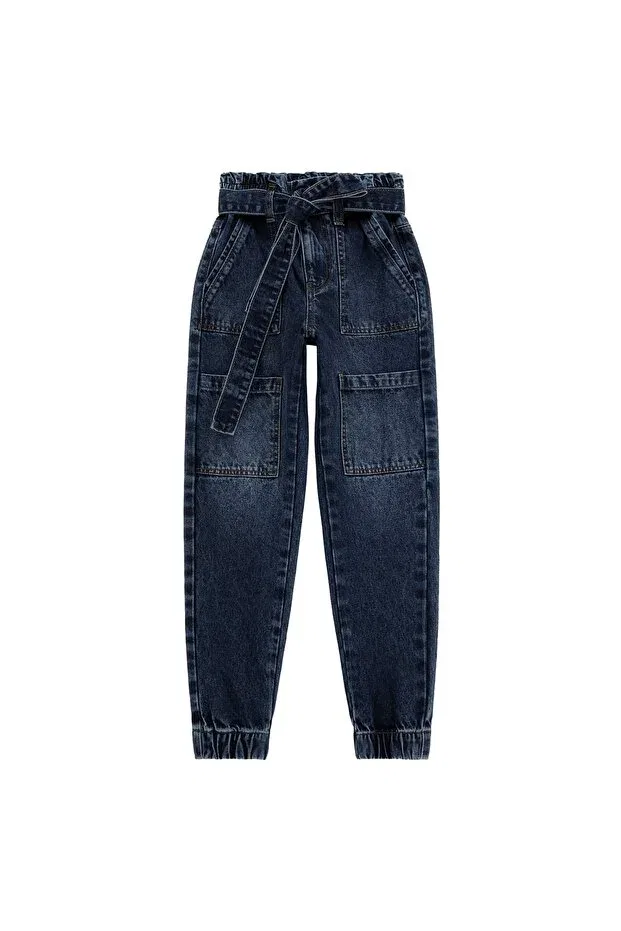 Детские брюки для девочек с манжетой Guess, Blue