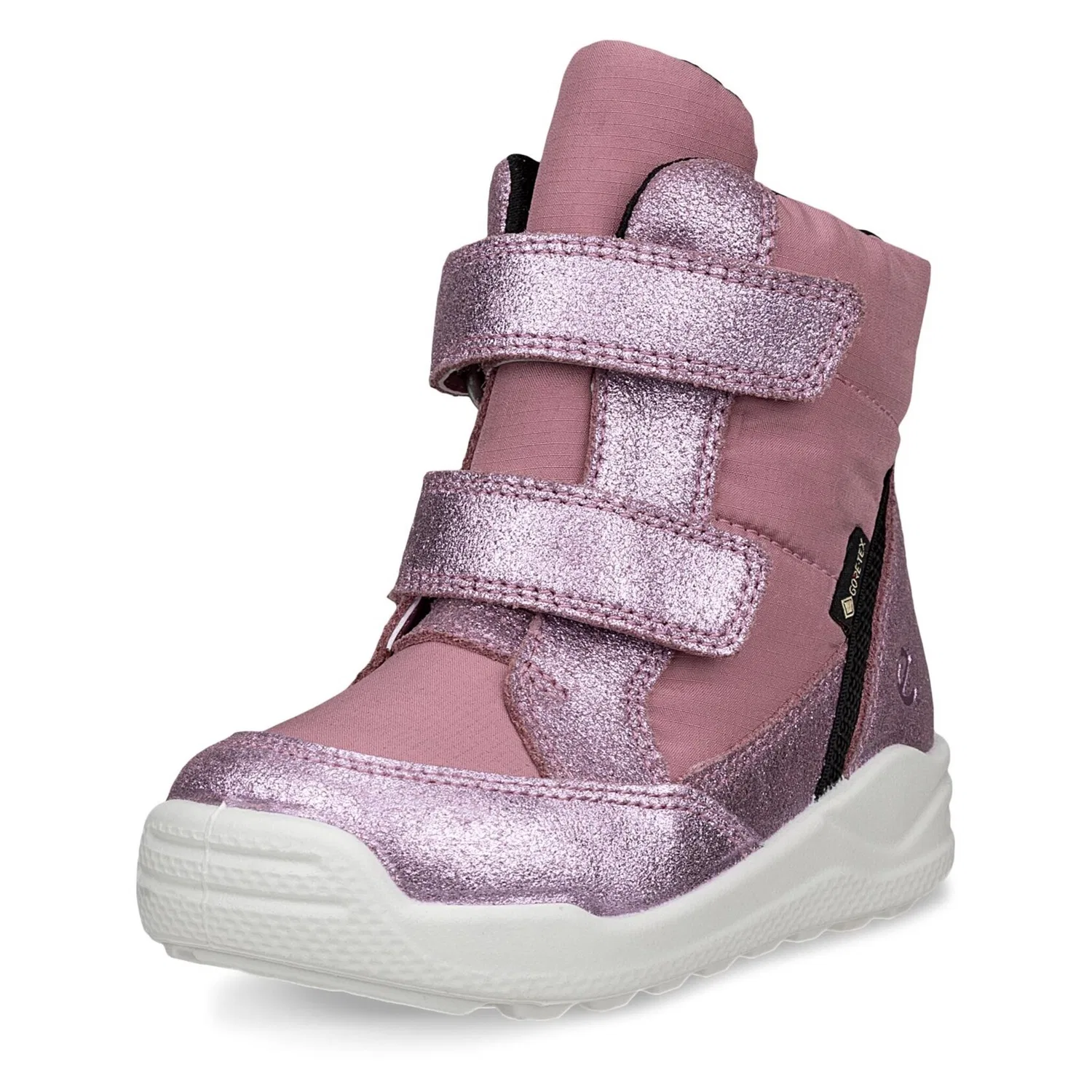 Детские зимние ботинки на липучках Urban Mini Ecco, Pink-Lilac