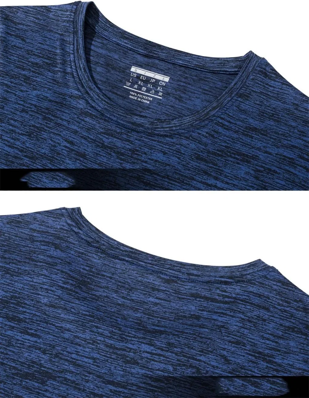 Мужская дышащая футболка быстросохнущая Casual Sport Tops, Blue — фото 4