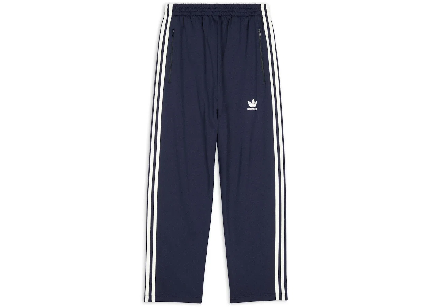 Мужские спортивные штаны укороченные Balenciaga x Adidas, Navy Blue