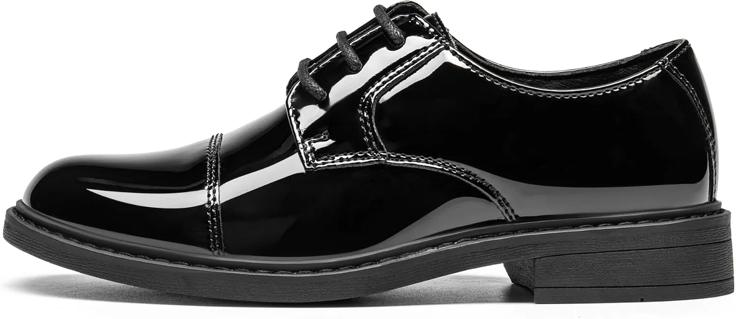 Детские туфли оксфорды для мальчиков Bruno Marc, Black-Pat — фото 2