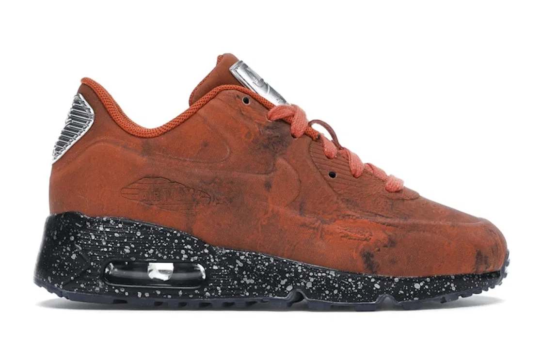 Детские кроссовки Lifestyle с принтом Nike Air Max 90 Nike, Mars Stone Magma Orange