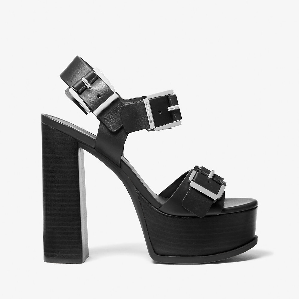 

Босоножки Michael Michael Kors Colby Leather Platform, черный