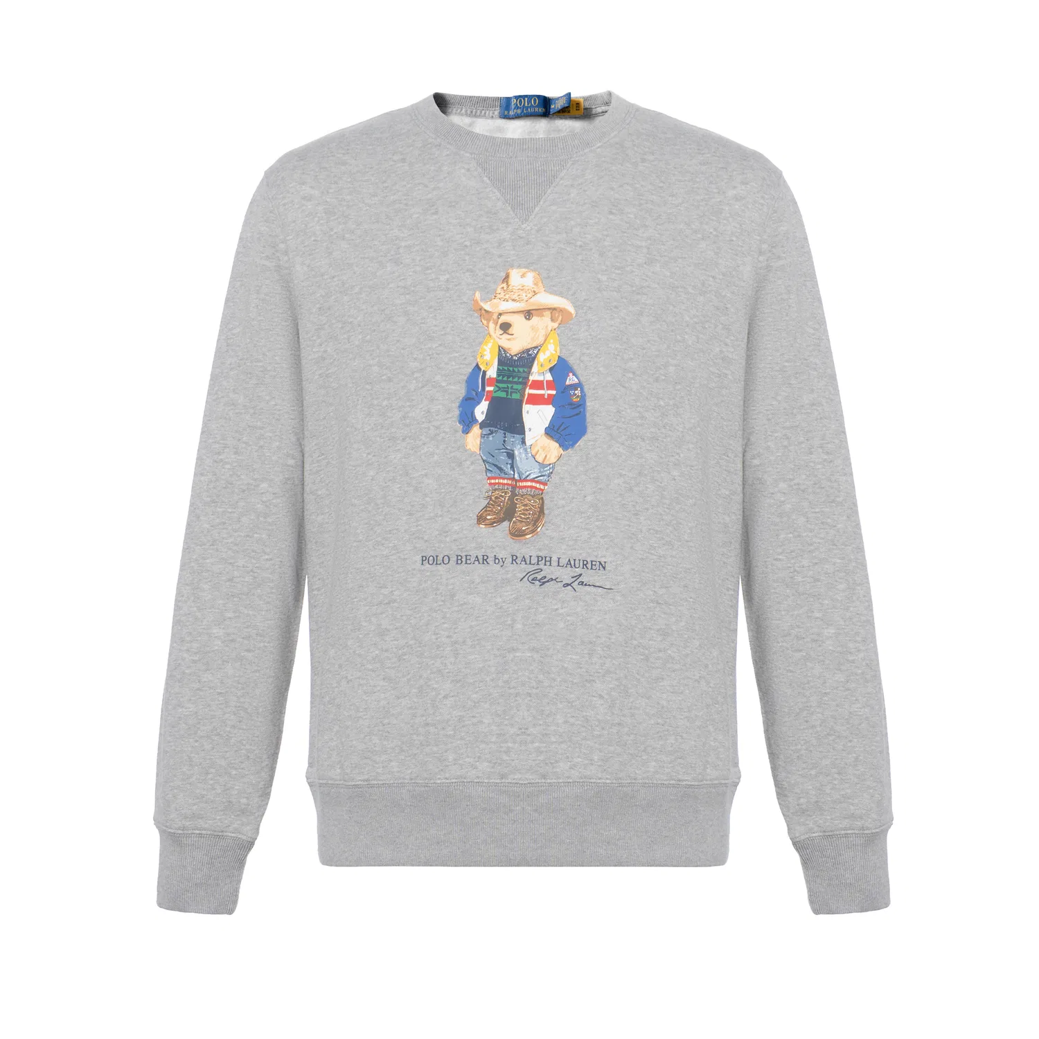 Мужской свитшот с принтом Polo Bear Motif Polo Ralph Lauren, Gray