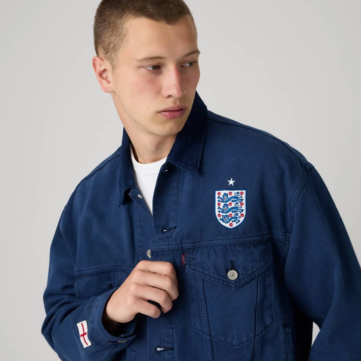 Куртка Levi's England Football Type III, England - Blue — фото 3