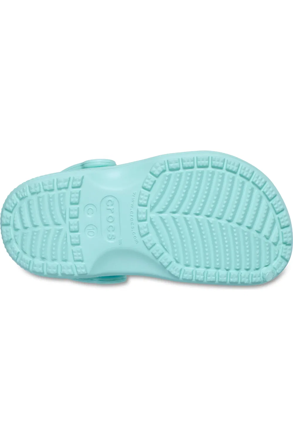 Детские сабо легкие на плоской подошве Classic CROCS, Aquamarine — фото 4