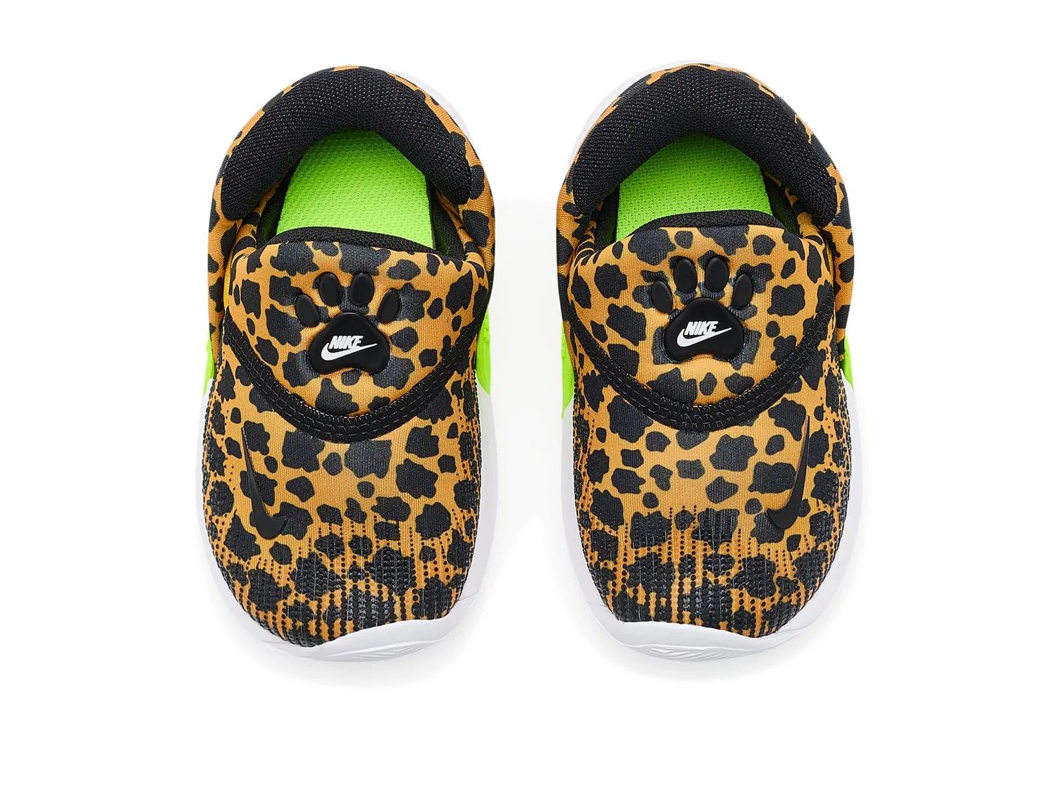 Кроссовки Swoosh Go (для младенцев и малышей) Nike Kids, University Gold/Black/Volt/White — фото 3