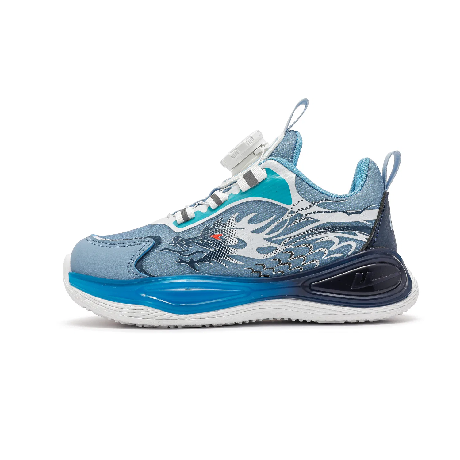 Детские кроссовки для мальчиков дышащие с легкой амортизацией WARRIOR, Light Blue/White