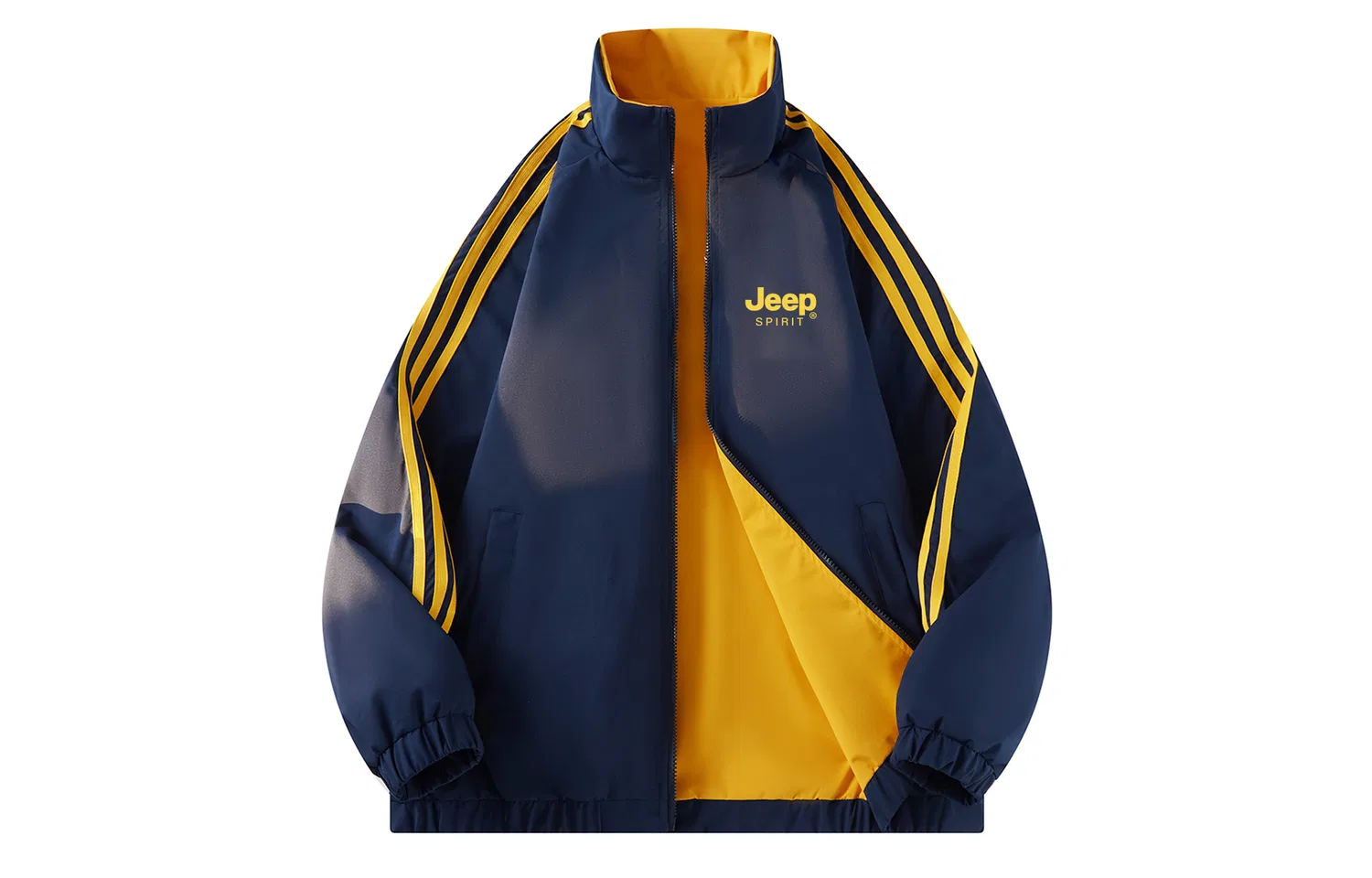 Детская куртка с воротником-стойкой, двусторонняя JEEP SPIRIT, Navy Blue