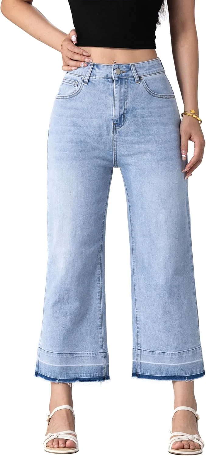 

Женские джинсы клеш с высокой талией Kereya