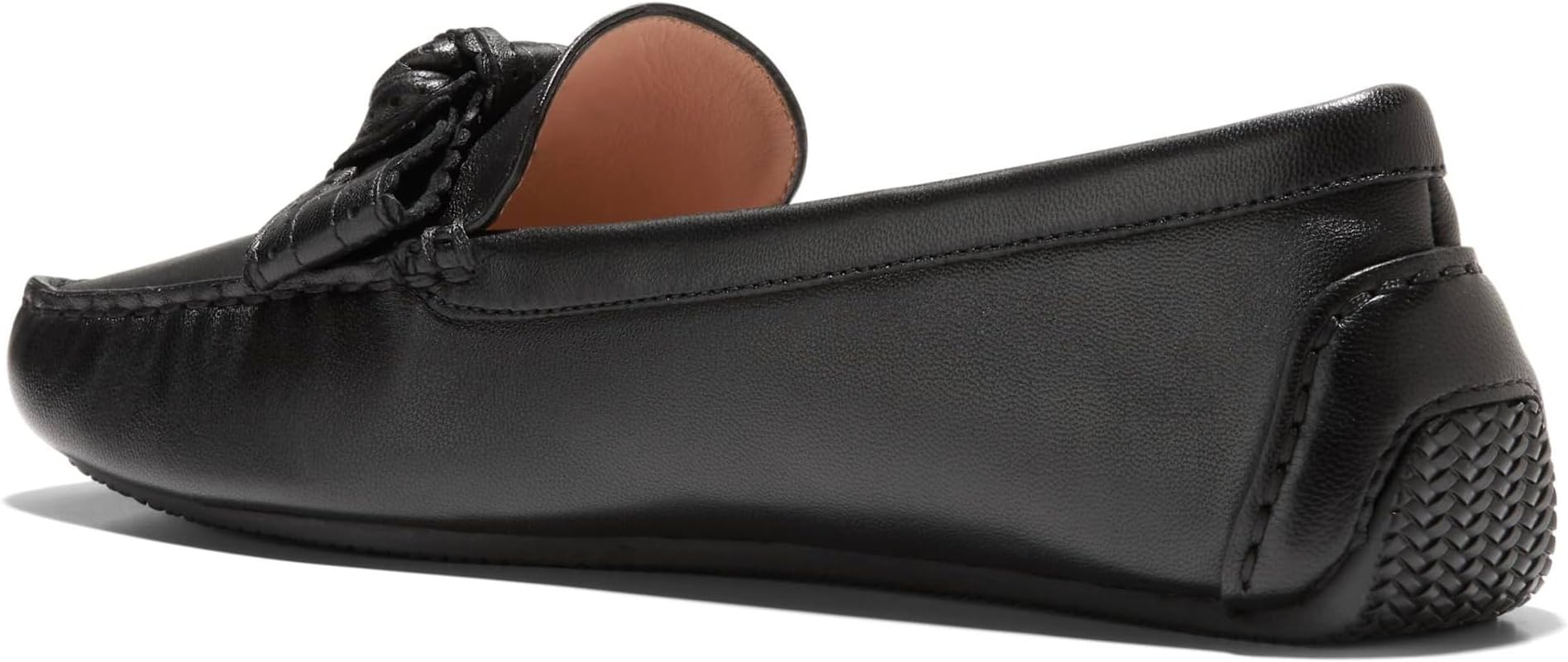 Лоферы Cole Haan Bellport Bow Driver, Black Leather — фото 4