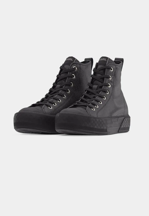 Кроссовки kampus max iii hi lace hightop Karl Lagerfeld, Black/Dark Grey — фото 3