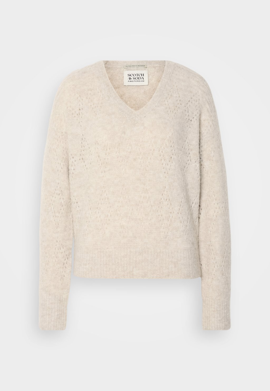 

Джемпер V NECK RELAXED Scotch & Soda, бежевый