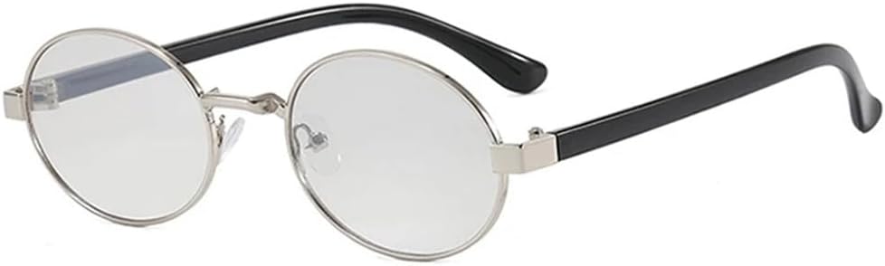 

Овальные женские солнцезащитные очки с прозрачным градиентом и защитой от УФ-излучения UV400, мужские панк-стиль, для занятий спортом на открытом воздухе, бега и путешествий UYPTK, Silver Black Gray