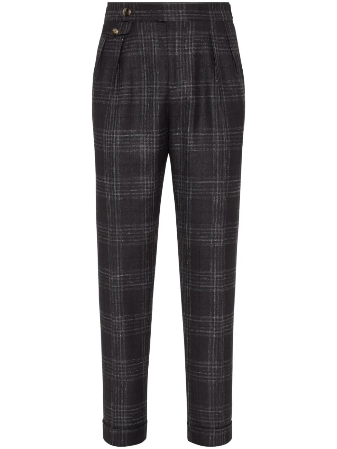 

Брюки в клетку Brunello Cucinelli, серый