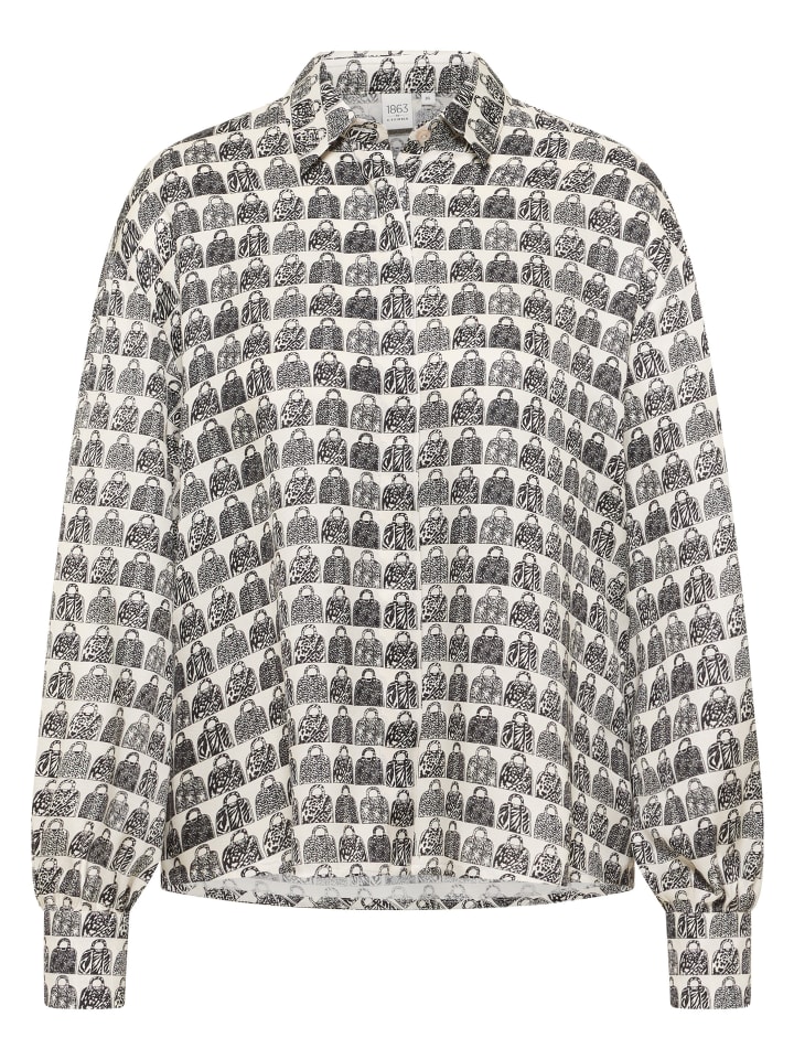 

Блузка свободного кроя кремового цвета Eterna