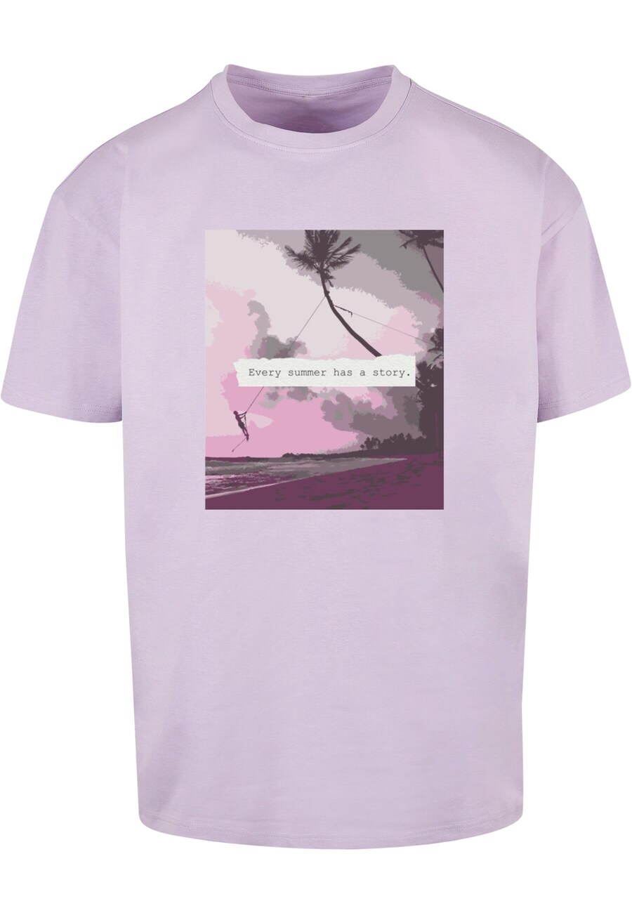 

Классическая футболка Merchcode Shirt Summer - Every Summer Has A Story, цвет blackberry/light purple